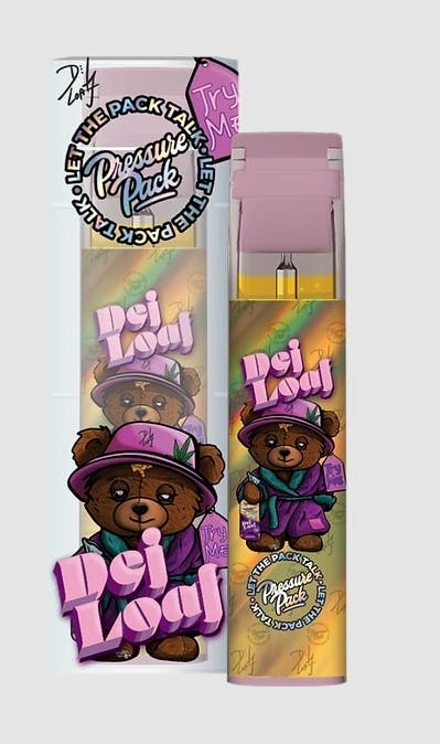 PRESSURE PACK X DEJ LOAF | SMOKEY THE BEAR | INDICA | HASH ROSIN | DISPOSABLE VAPE | .5G | REC - Main view