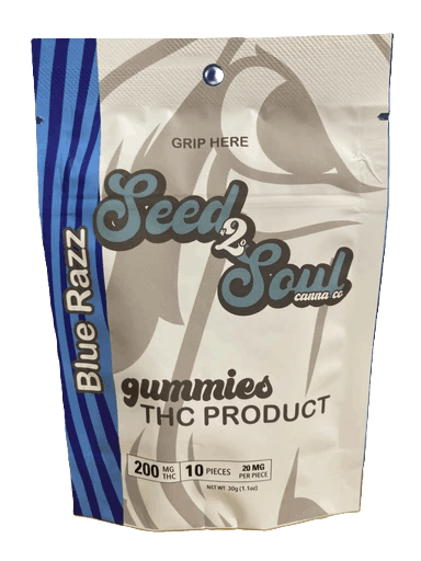 Seed 2 Soul | Blue Razz | 100mg | Gummies - Main view