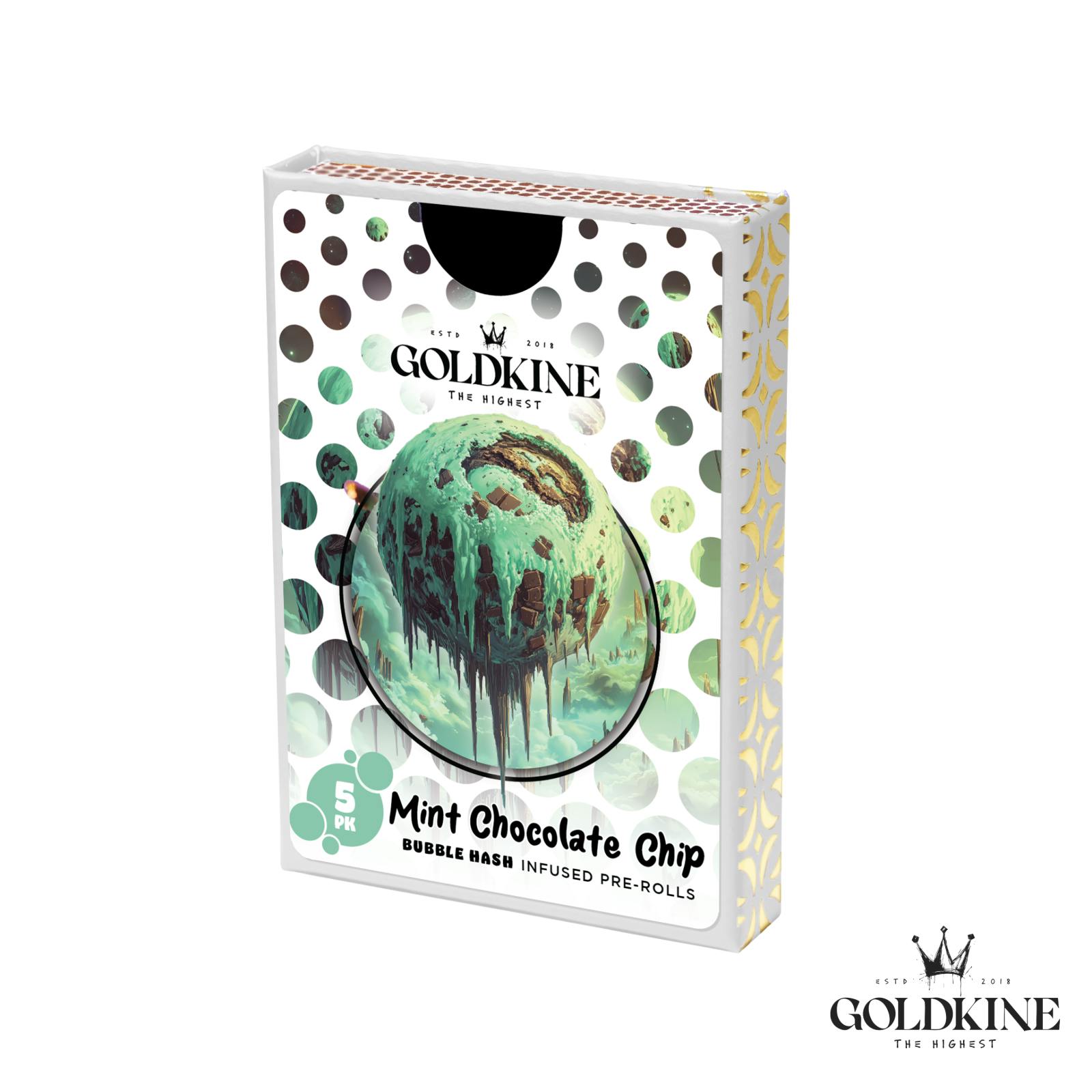 GOLDKINE | MINT CHOCHOLATE CHIP | HYBRID | BUBBLE HASH   INFUSED MULTI-PACK | 3G | REC - Main view