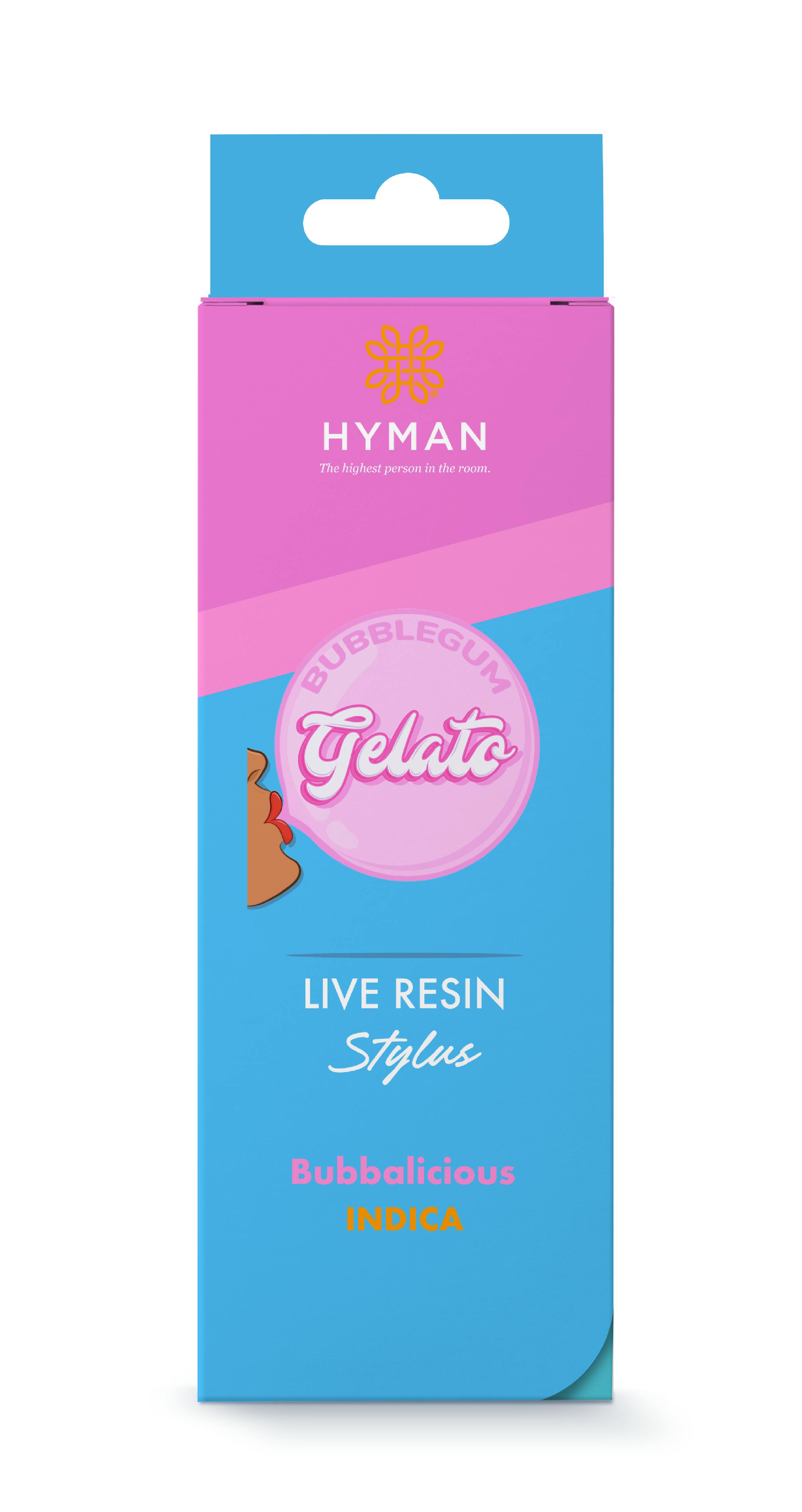 HYMAN | BUBBLEGUM GELATO | INDICA | DISPOSABLE VAPE | 1G | REC - Main view