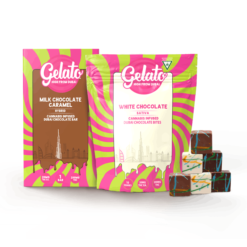 GELATO | MILK CHOCOLATE CARMAEL | DUBAI BITES | 200MG | REC - Main view