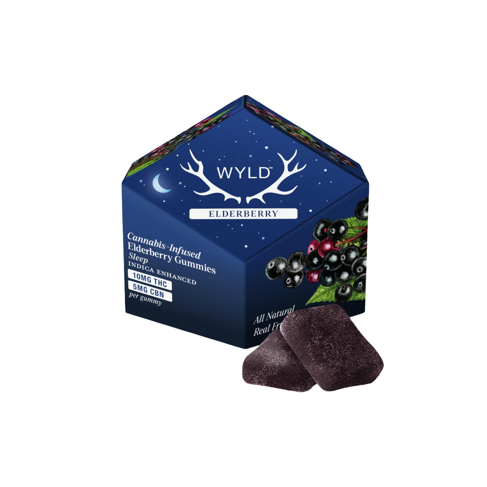 WYLD | HUCKLEBERRY | HYBRID | GUMMIES | 200MG | REC - Main view