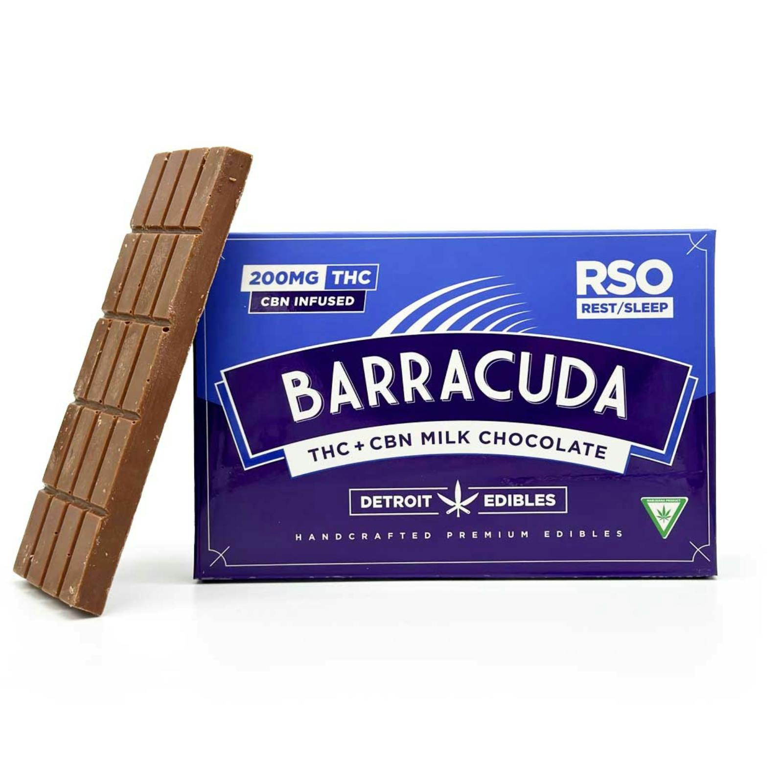 DETROIT EDIBLE CO. | BARRACUDA RSO REST BAR | INDICA | 200MG | REC - Main view