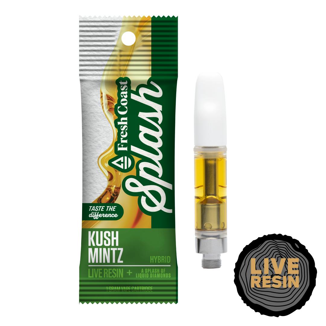 FRESH COAST | KUSH MINTZ | HYBRID | LIVE RESIN | 510 CARTRIDGE | 1G | REC - Main view