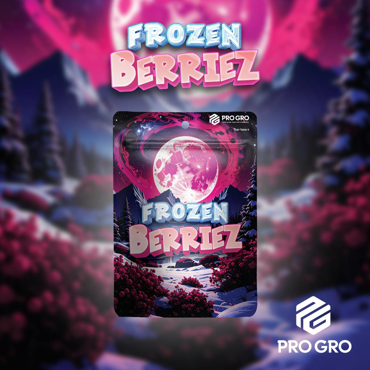PRO GRO | FROZEN BERRIES | INDICA | PRE-PACKAGED 8TH | 3.5G | REC - Main view