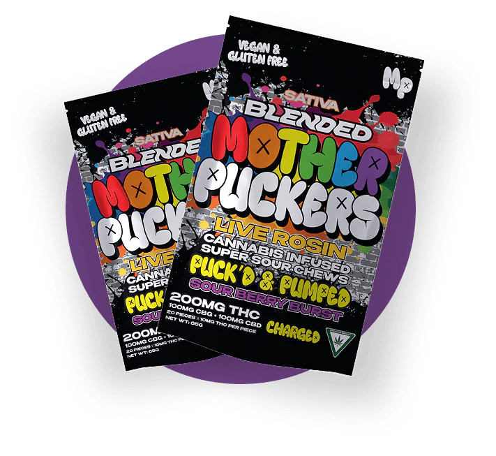 MOTHER PUCKERS | BALANCE BOMB MIXED FRUIT ROSIN | SATIVA | GUMMIES | 200:100:50 MG  | REC - Main view