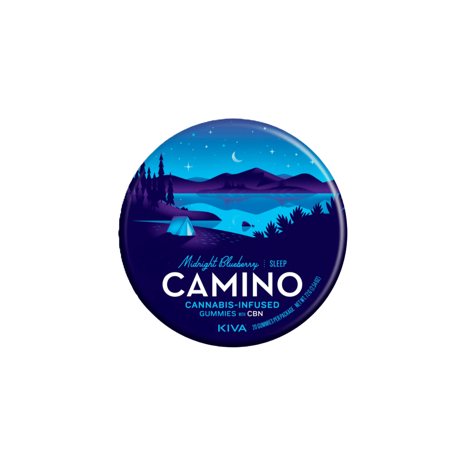 CAMINO | MIDNIGHT BLUEBERRY | INDICA | GUMMIES | 200MG:40MG | REC - Main view