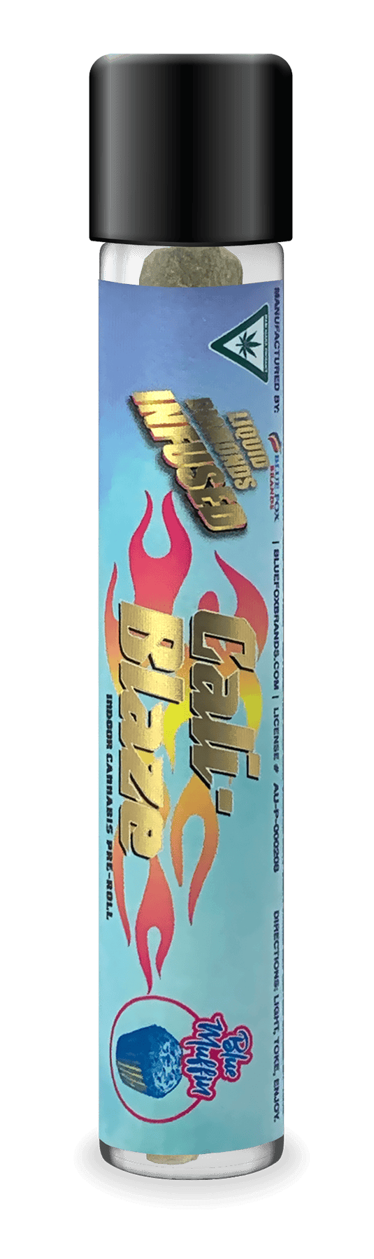 CALI-BLAZE | BLUE MUFFIN | INFUSED PRE-ROLL | HYBRID | 1.2G | REC - Main view