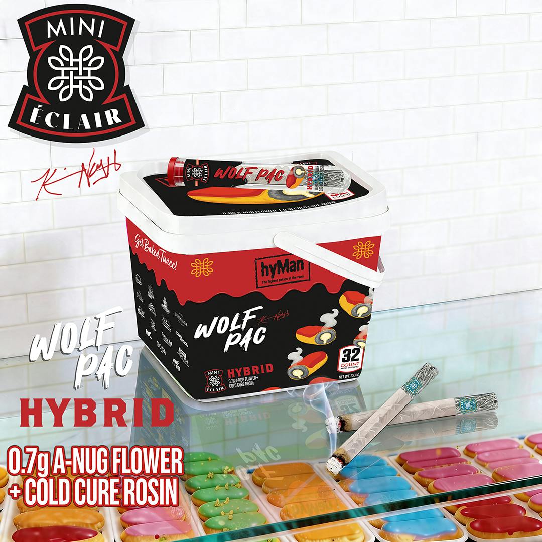 HYMAN | WOLF PAC MINI ECLAIRS | HYBRID | INFUSED DONUT | .7G | REC - Main view