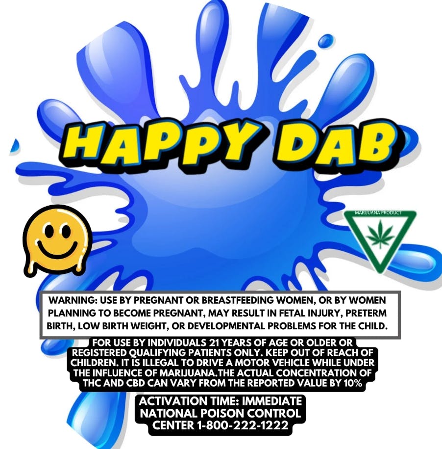 HAPPY DAB | BLUE GUSHERS | INDICA | LIVE RESIN REC - Main view