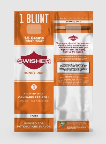 SWISHER | HONEY DRIP | HYBRID | INFUSED BLUNT | 1.5G | REC - Main view