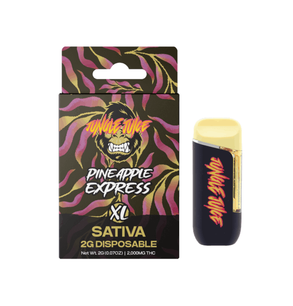 JUNGLE JUICE | PINEAPPLE EXPRESS | SATIVA | DISPOSABLE VAPE | 2G | REC - Main view