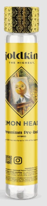 GOLDKINE | LEMON HEADZ | HYBRID | PRE-ROLL | 1G | REC - Main view