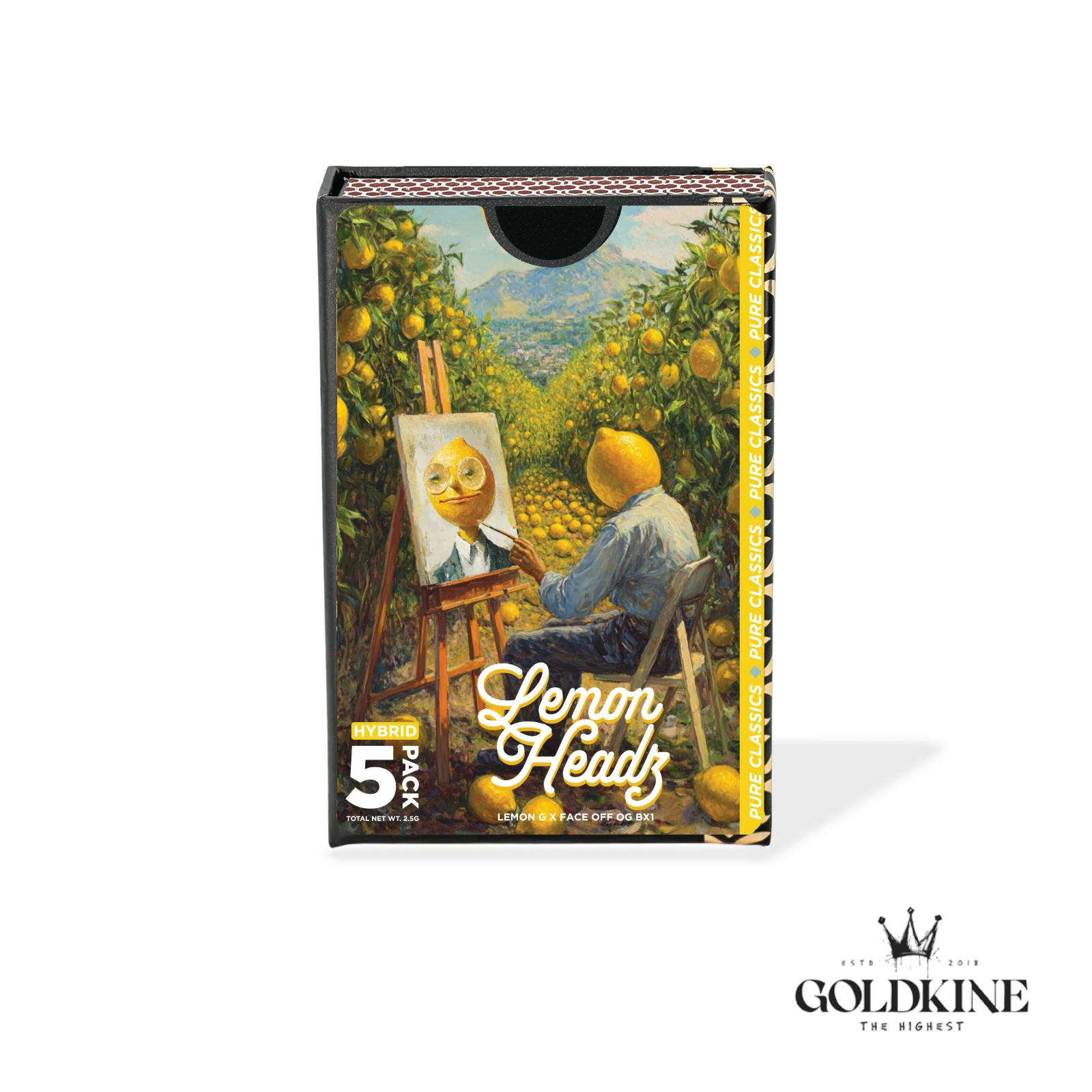 GOLDKINE | LEMON HEADZ | SATIVA | MULTI-PACK | 2.5G | REC - Main view