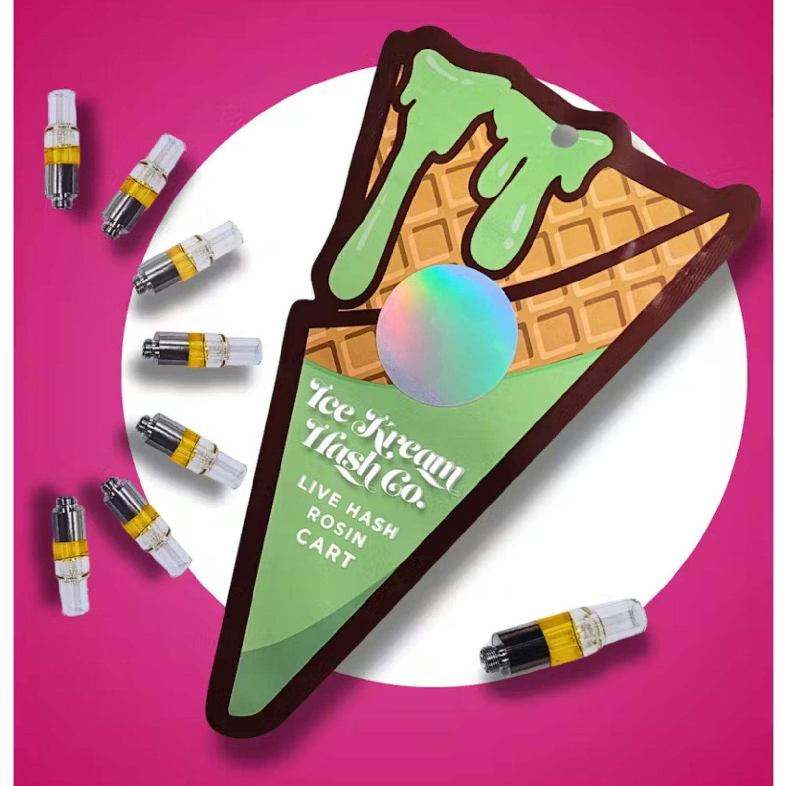ICE KREAM HASH CO. | 05 MALIBU | HYBRID | LIVE ROSIN | 510 CARTRIDGE | .5G | REC - Main view