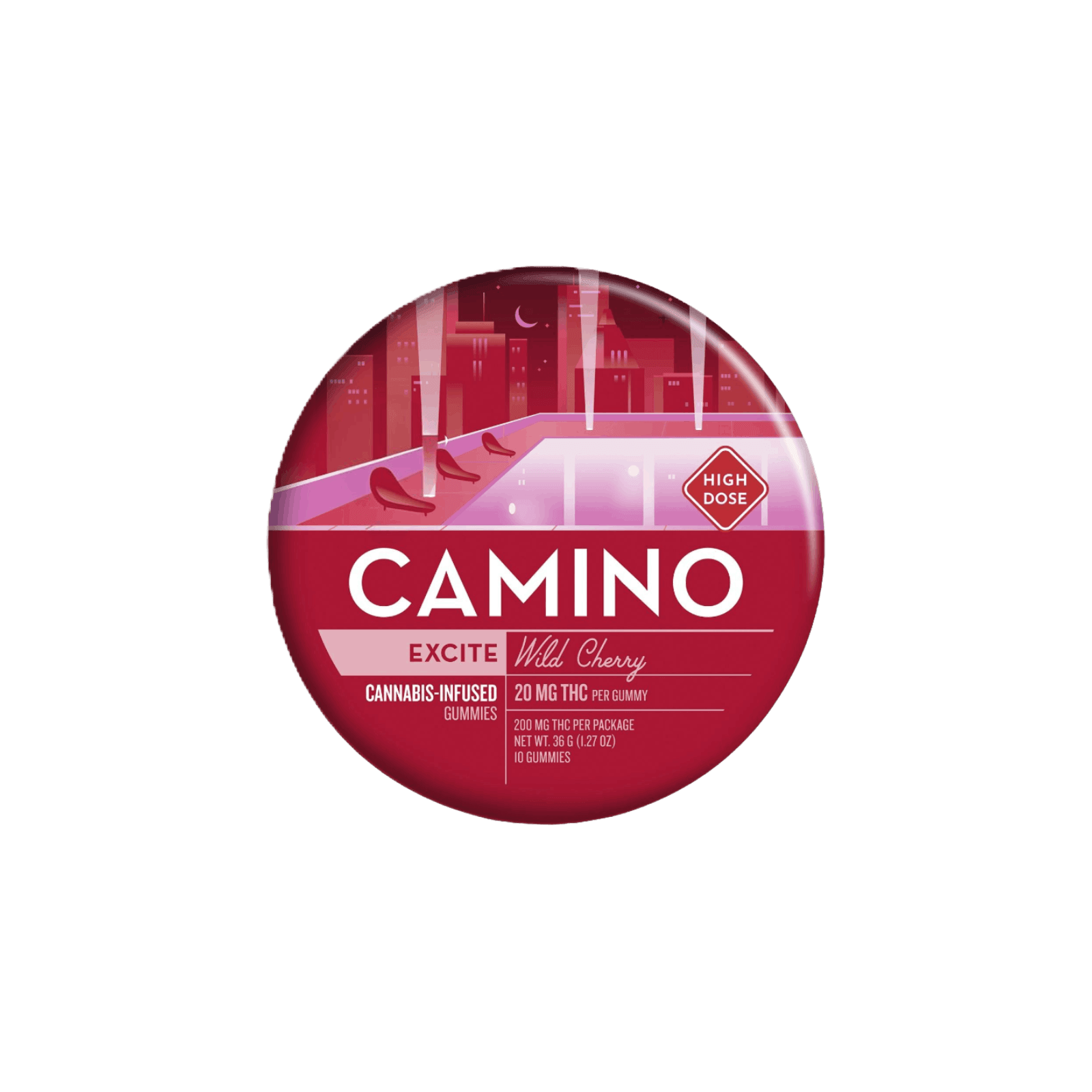 CAMINO | WILD CHERRY | EXCITE | GUMMIES | 200MG | REC - Main view