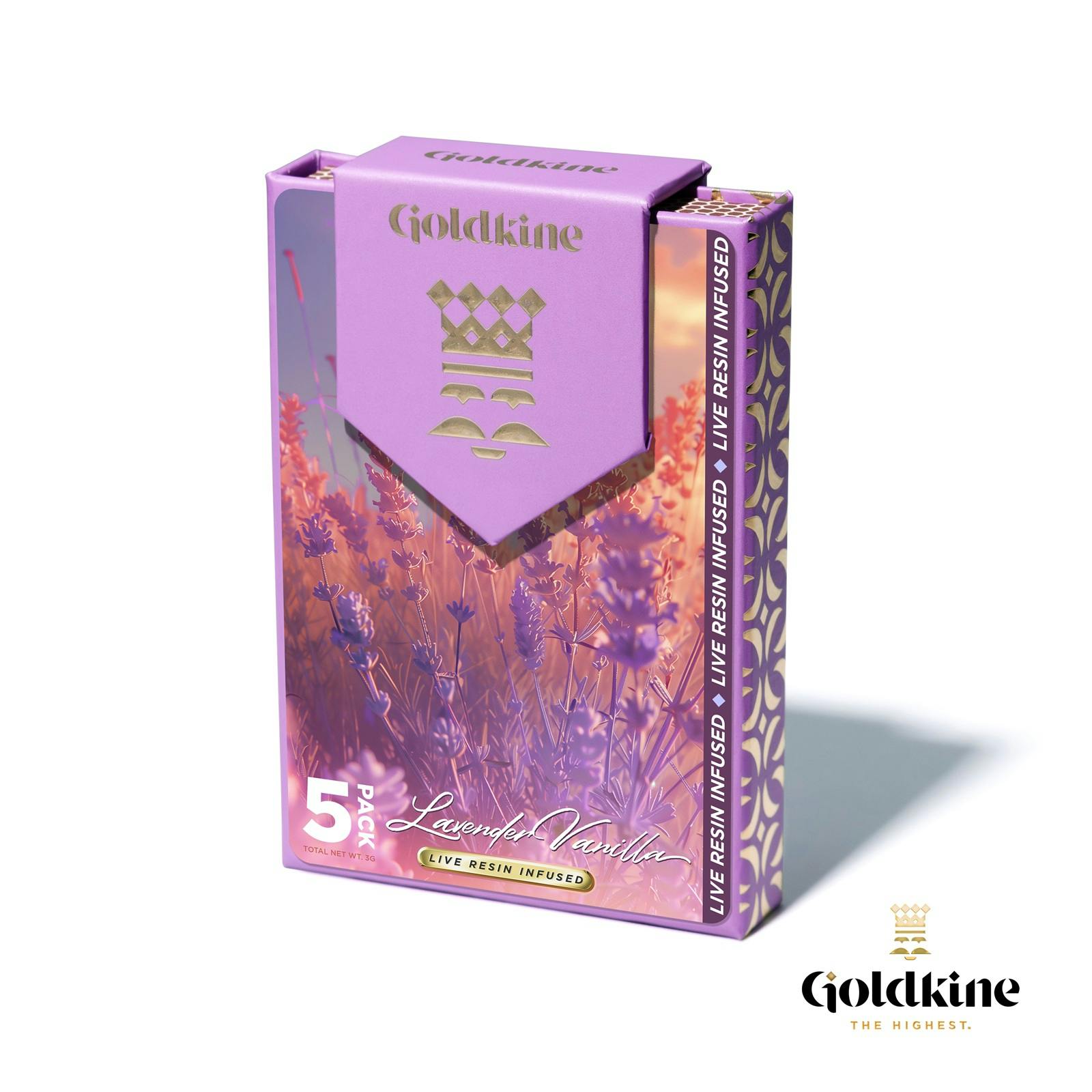 GOLDKINE | LAVENDER VANILLA | INDICA | INFUSED MULTI-PACK | 3G | REC - Main view