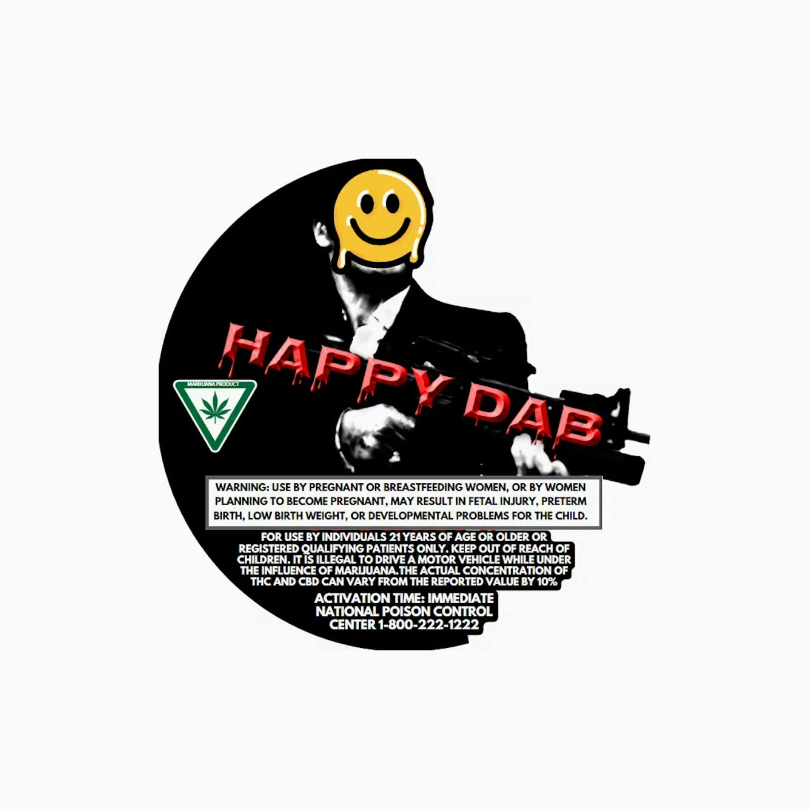 HAPPY DAB | AK-47 | SATIVA | LIVE RESIN | 1G | REC - Main view