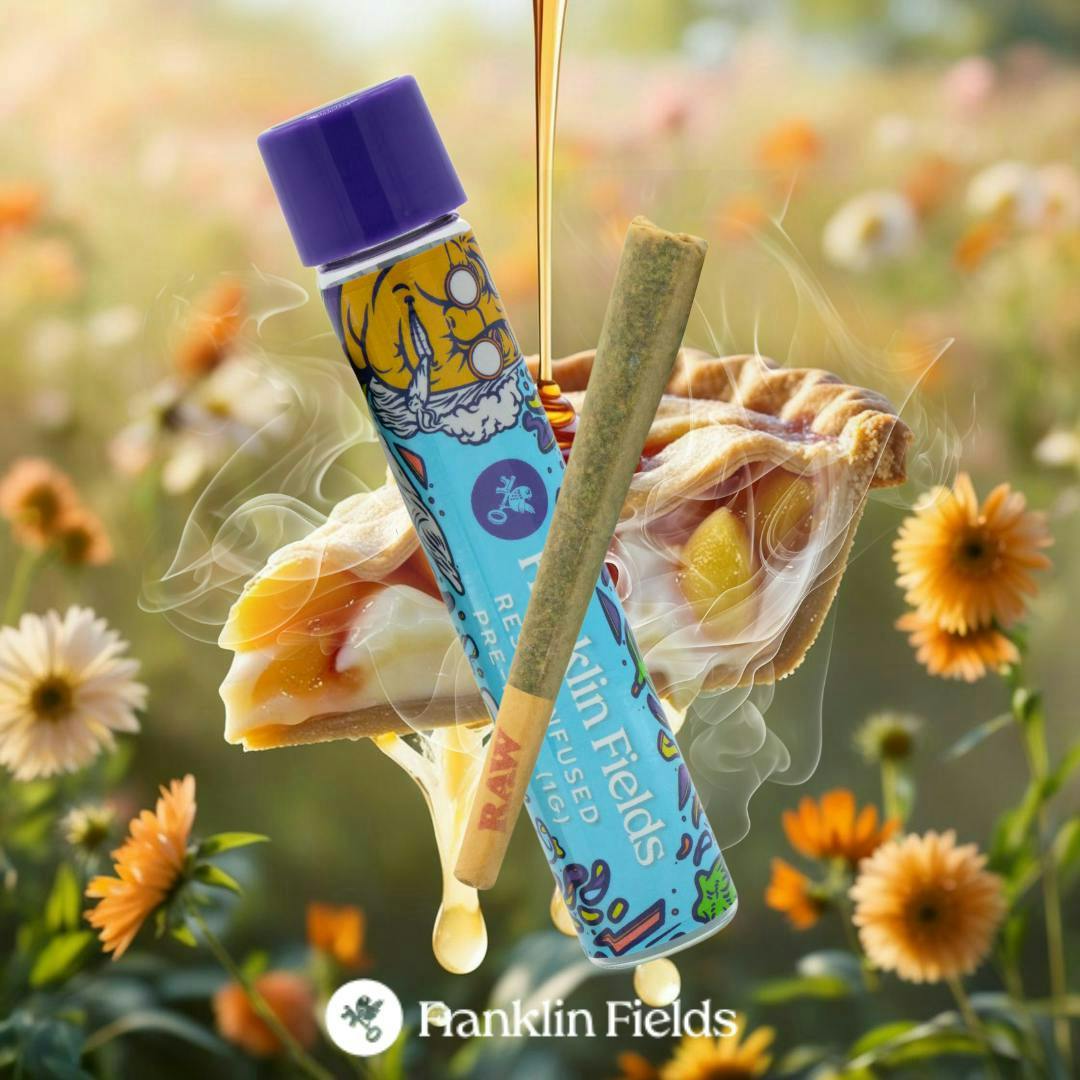 FRANKLIN FIELDS | PEACHES AND CREAM | SATIVA | INFUSED PRE-ROLL | 1G | REC - Main view