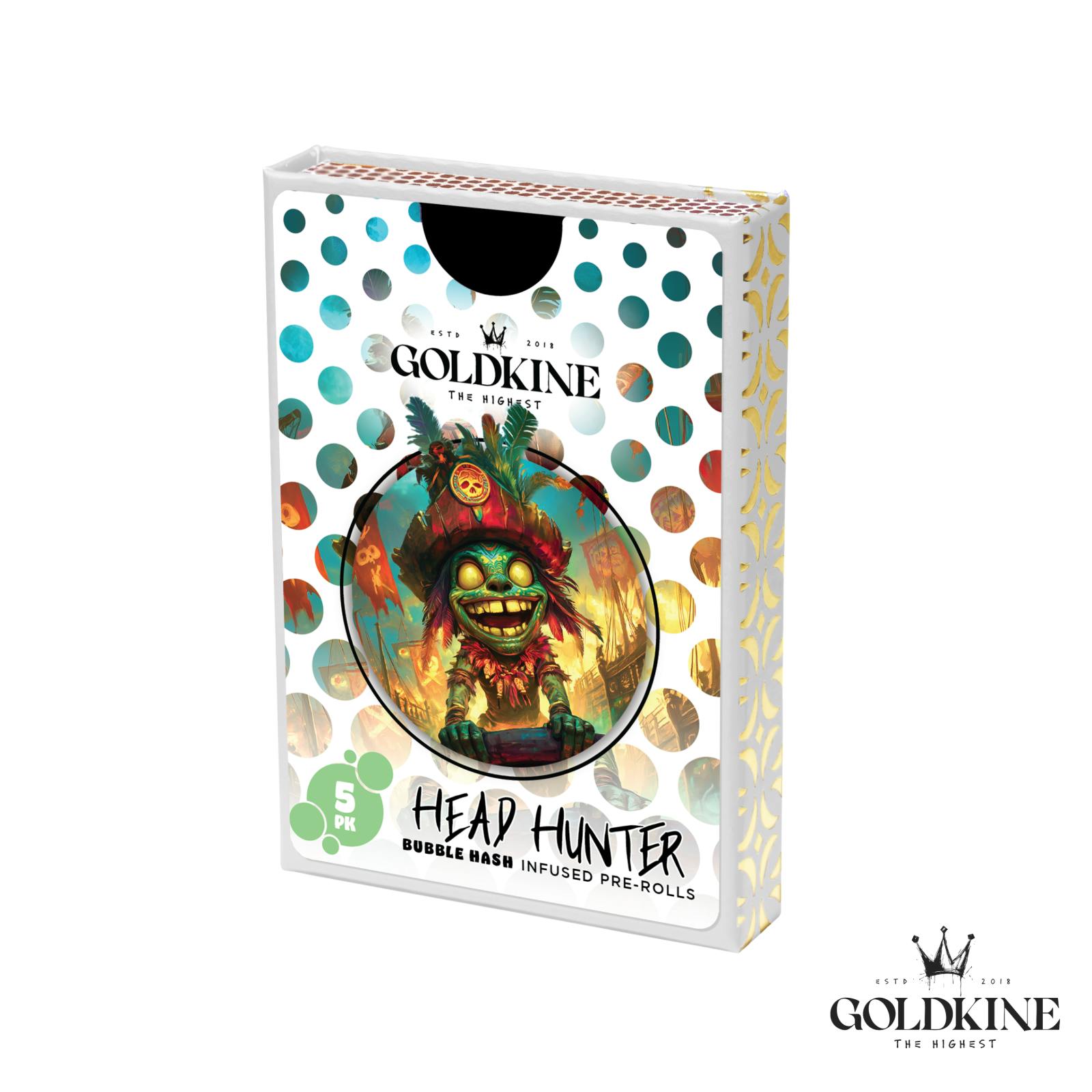 GOLDKINE | HEAD HUNTER | HYBRID | BUBBLE HASH INFUSED MULTI-PACK | 3G | REC - Main view