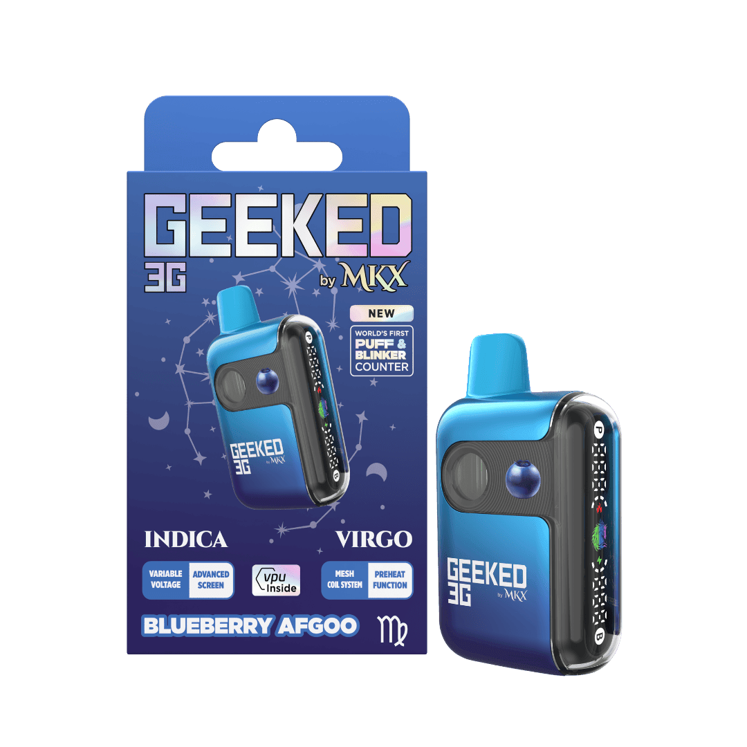 MKX | GEEKED BLUEBERRY AFGOO | INDICA | DISPOSABLE VAPE | 3G | REC - Main view