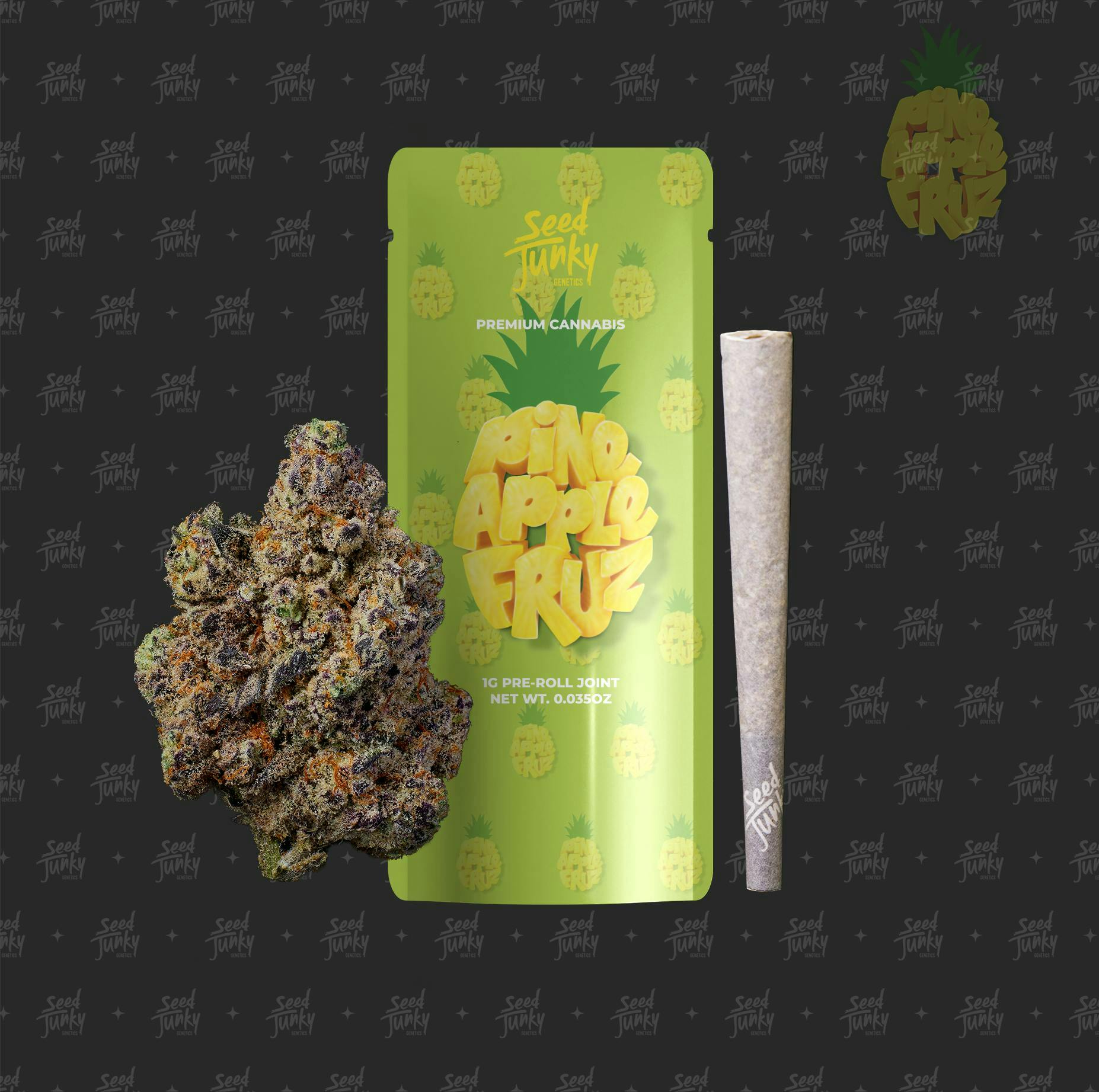 SEED JUNKY | PINEAPPLE FRUZ | HYBRID | PRE-ROLL | 1G | REC - Main view