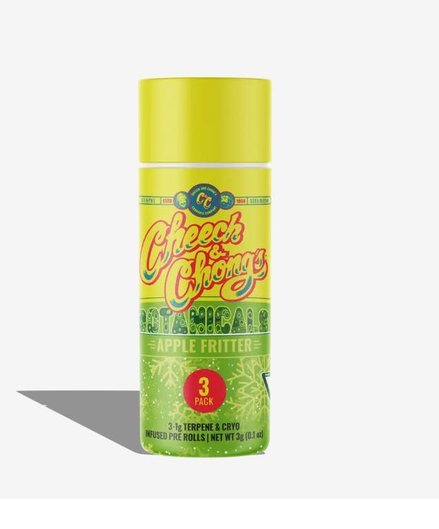 CHEECH & CHONG | APPLE FRITTER CRYO | INDICA | INFUSED PRE-ROLL PACK | 3G - Main view