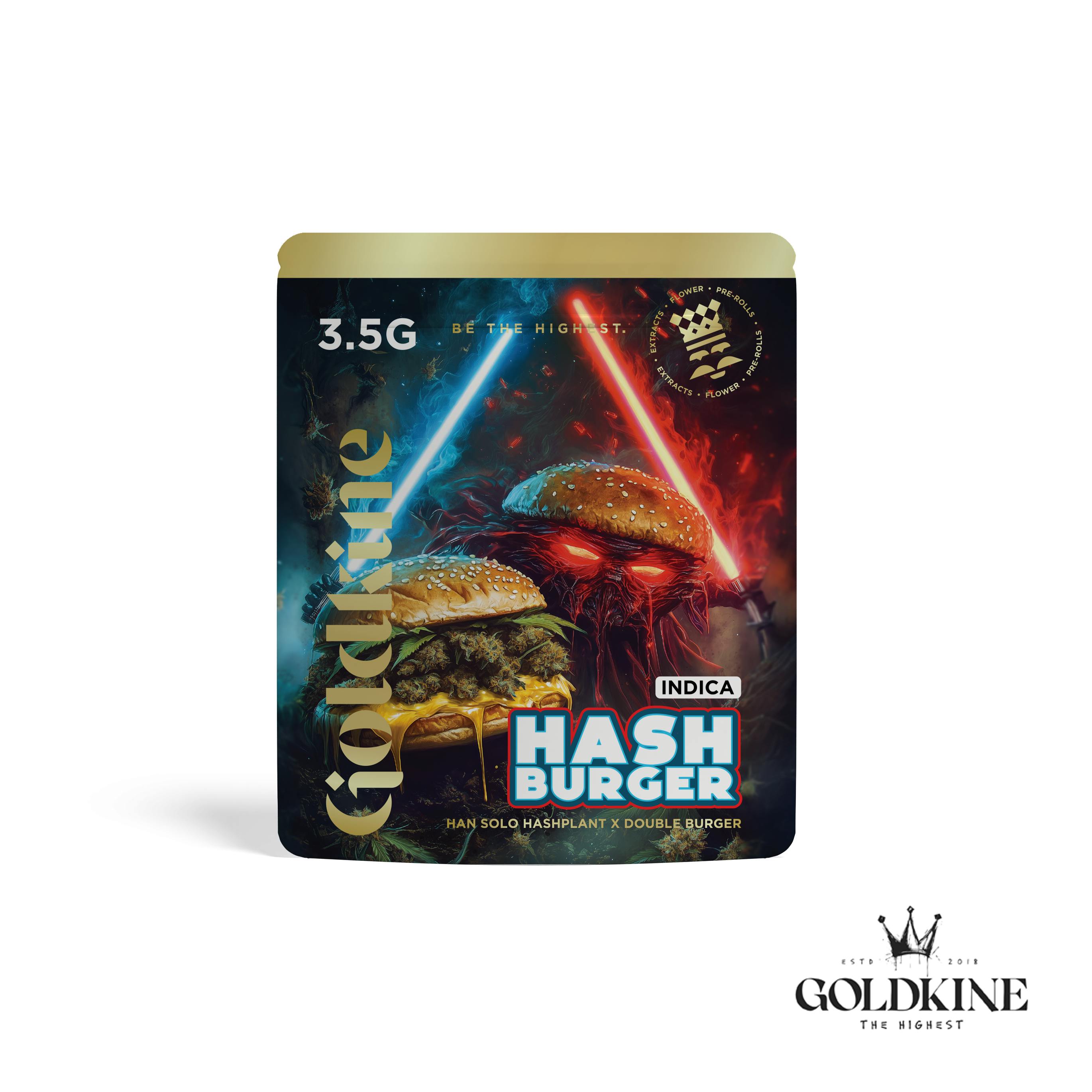 GOLDKINE | HASH BURGER | INDICA | PRE-PACKAGED FLOWER | 14G | REC - Main view