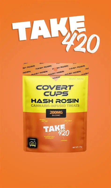 COVERT CUPS | TAKE 420 | HYBRID | HASH ROSIN EDIBLES | 200MG | REC - Main view