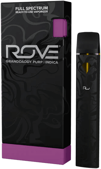ROVE | GRANDDADDY PURP | INDICA | DISPOSABLE VAPE | 1G | REC - Main view