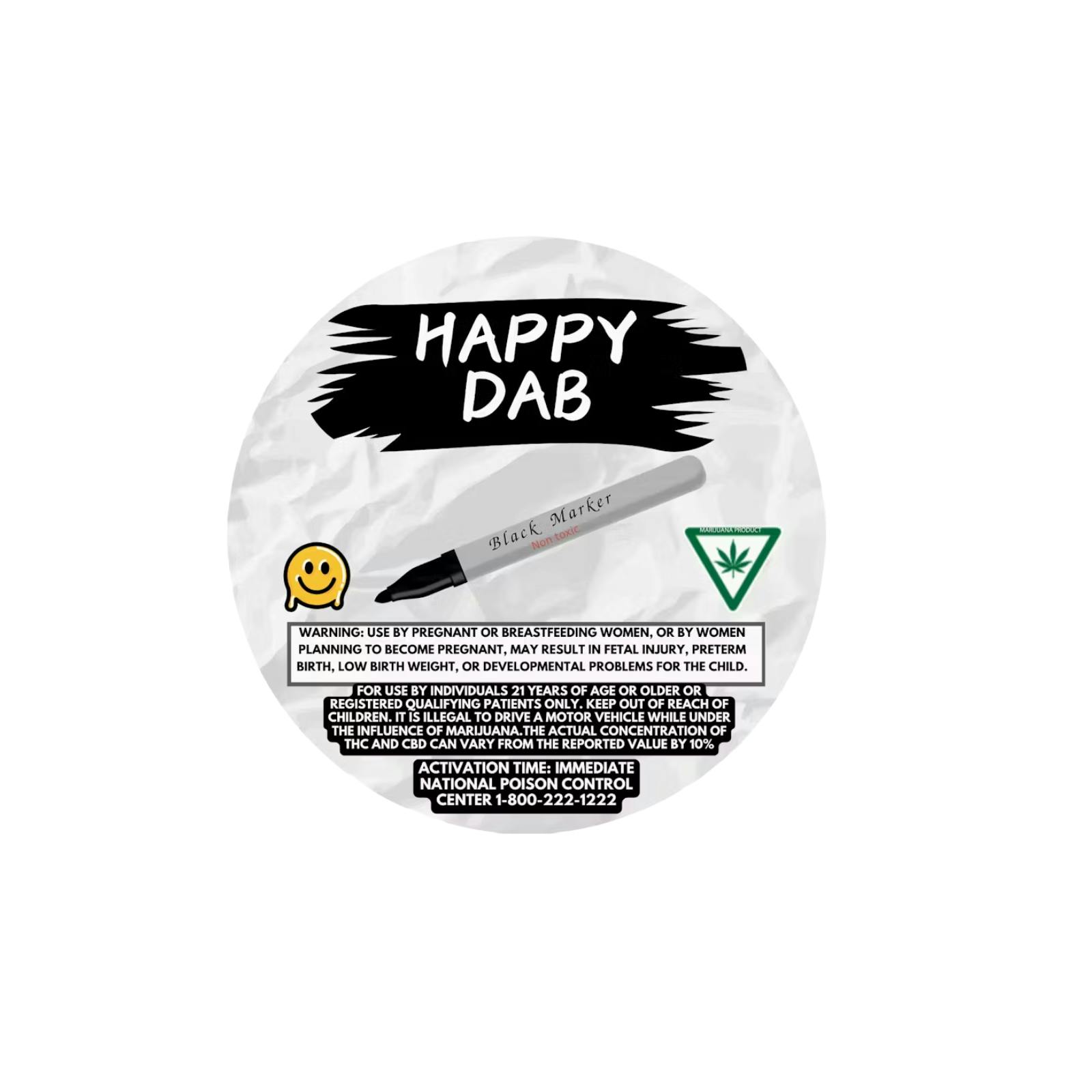 HAPPY DAB | PERMANENT MARKER | INDICA | LIVE RESIN REC - Main view