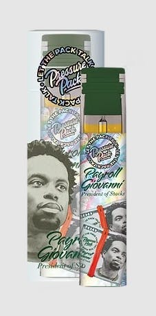 PRESSURE PACK | PRESSURE PACK X PAYROLL GIOVANNI | HYBRID | HASH ROSIN | DISPOSABLE VAPE | .5G | REC - Main view