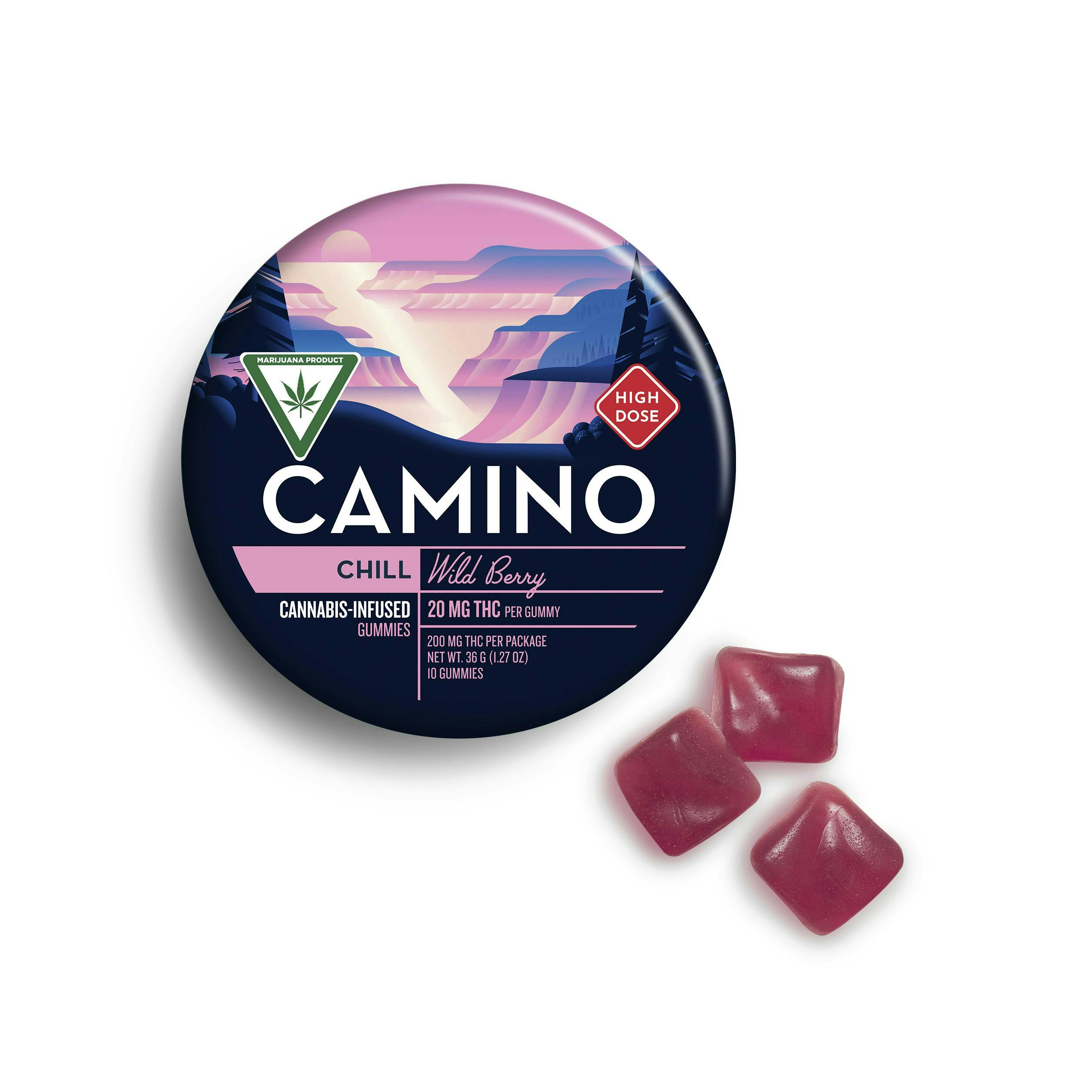 CAMINO | WILD BERRY | INDICA | GUMMIES | 200MG | REC - Main view