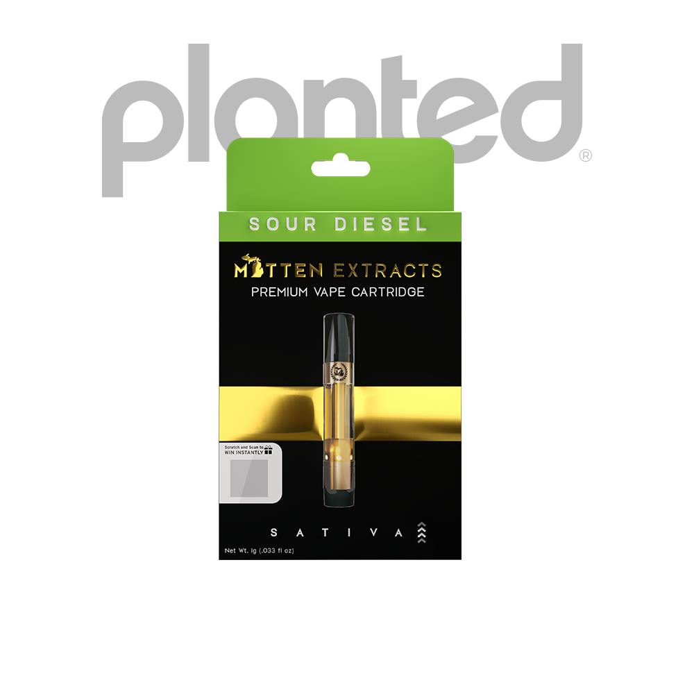 MITTEN EXTRACTS | SOUR DEISEL | SATIVA | 510 CARTRIDGE | 1G - Main view
