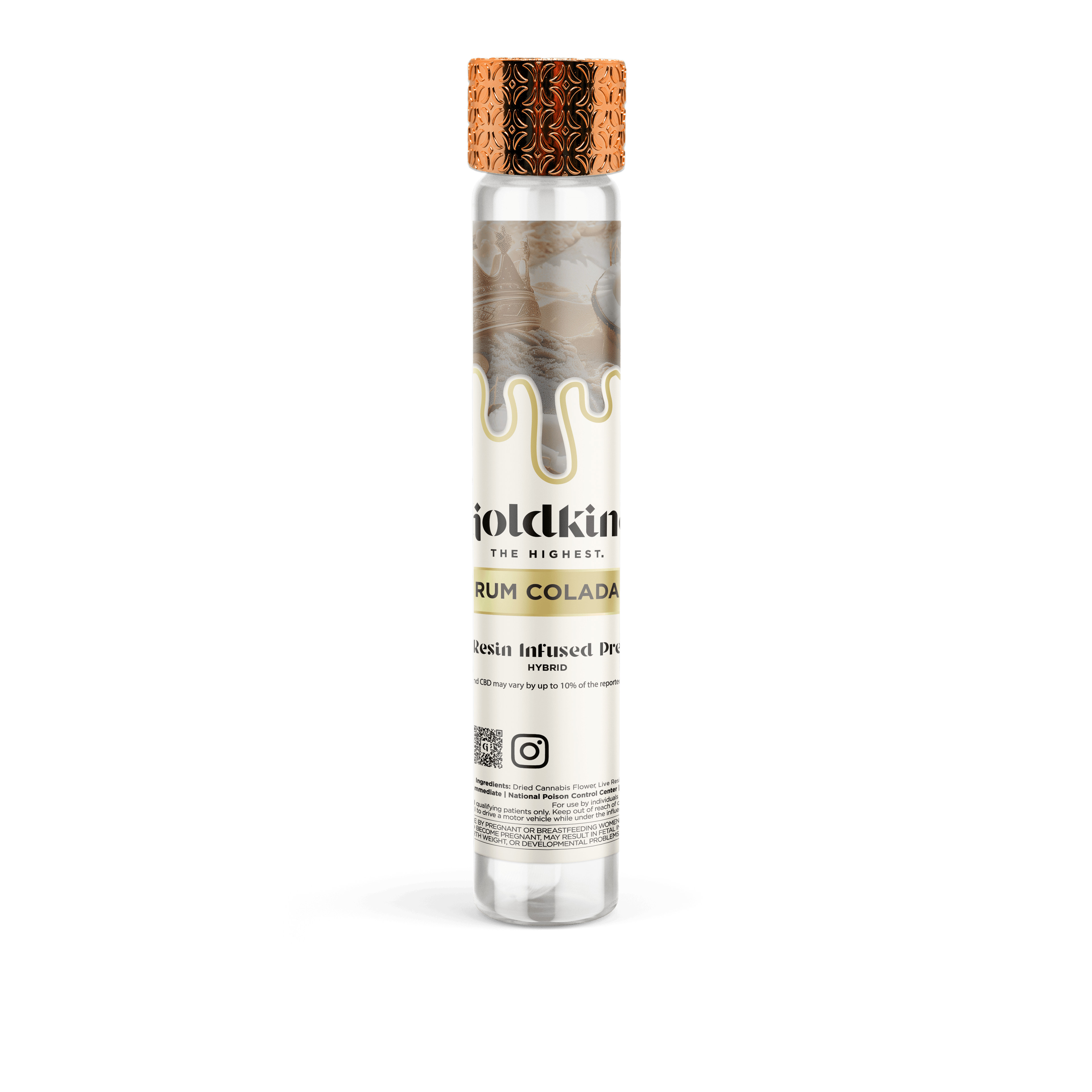 GOLDKINE | RUM COLDA | HYBRID | INFUSED PRE-ROLL | 1G | REC - Main view