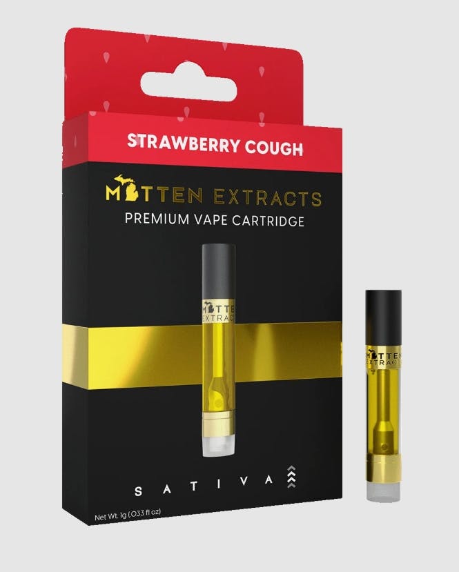 MITTEN EXTRACTS | STRAWBERRY COUGH | SATIVA | 510 CARTRIDGE | 1G | REC - Main view