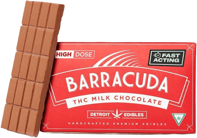 DETROIT EDIBLE CO. | BARRACUDA MILK CHOCOLATE BAR | 200MG | REC - Main view