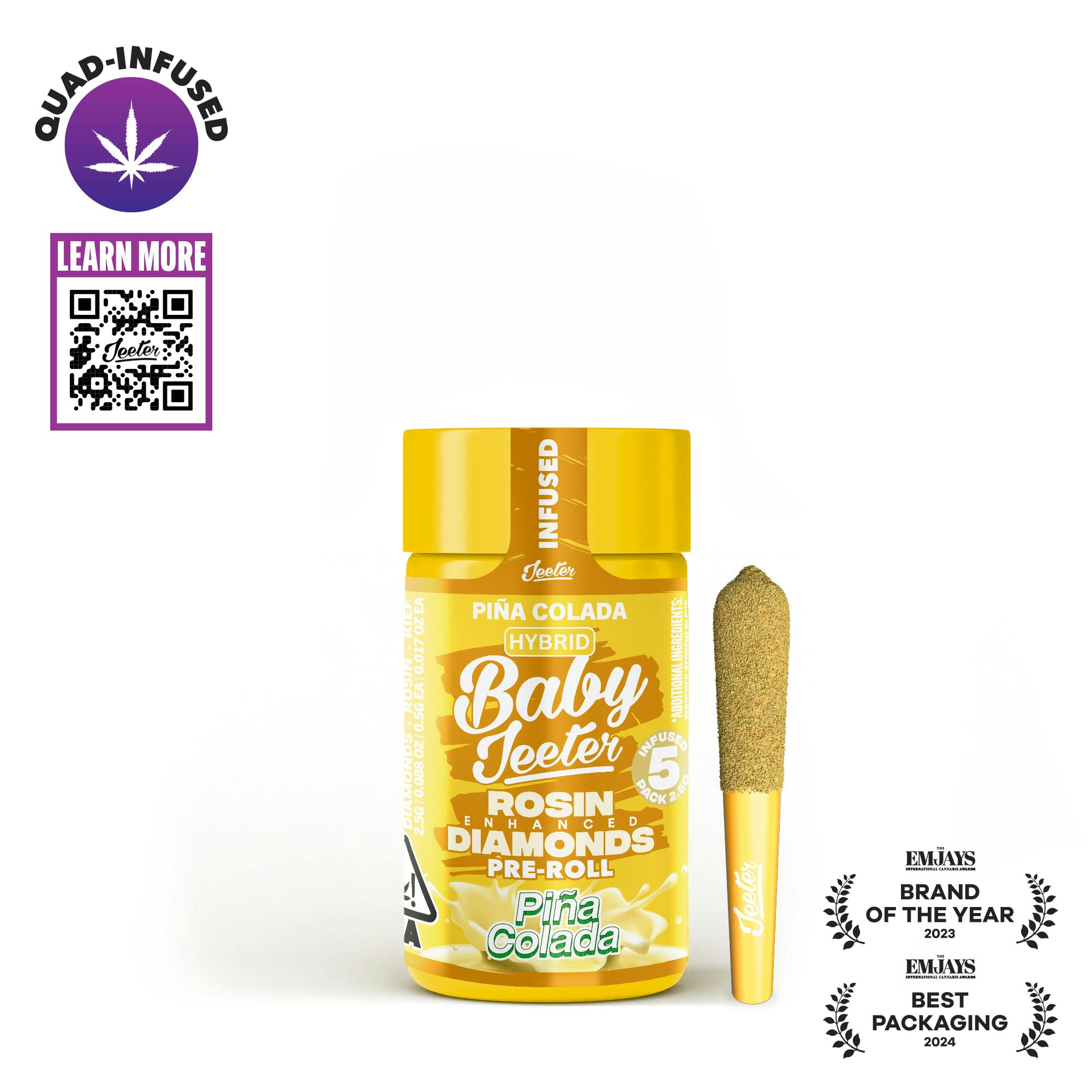 JEETER | PINA COLADA | HYBIRD | INFUSED MULTI-PACK | 2.5G | REC - Main view