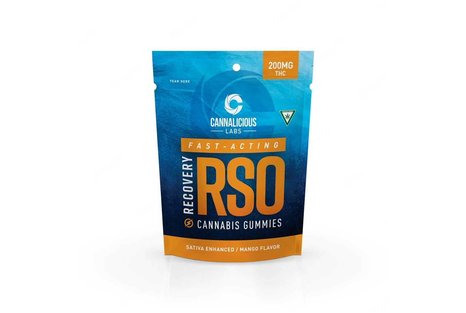 CANNALICIOUS | MANGO | SATIVA | GUMMIES | 200MG | REC - Main view