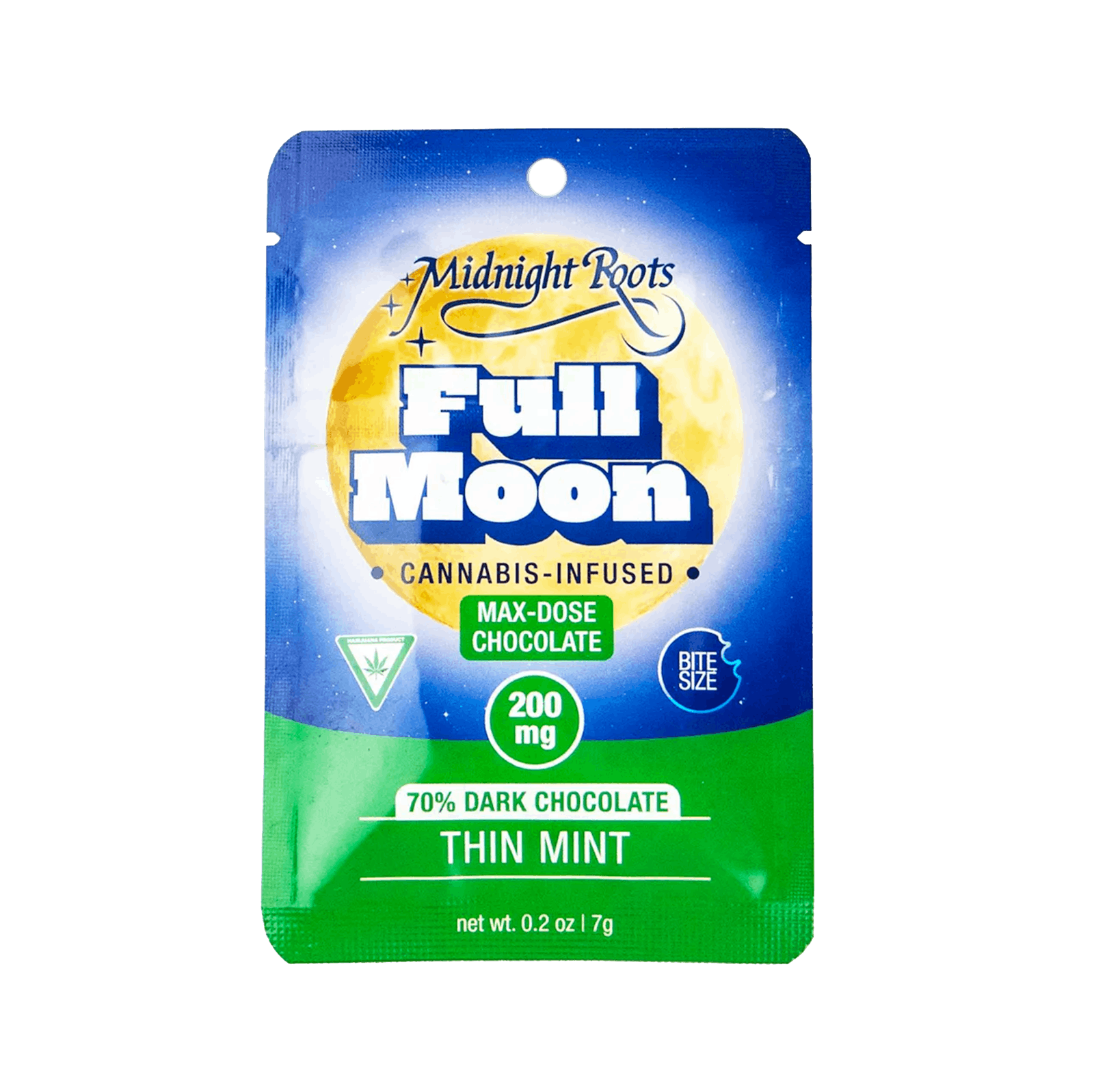 MIDNIGHT ROOTS | FULL MOON | THIN MINT | CHOCOLATE COIN | 200MG - Main view