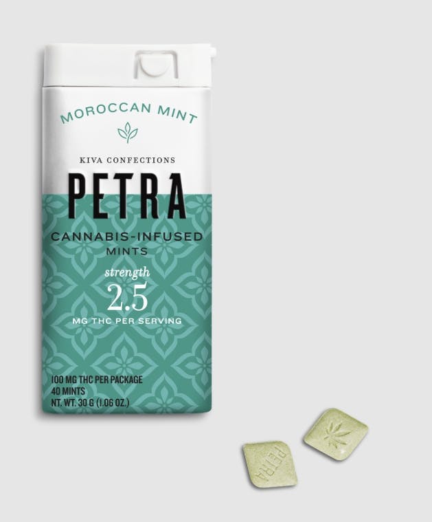 KIVA | PETRA MINTS | MOROCCAN MINTS | 100MG MINTS - Main view