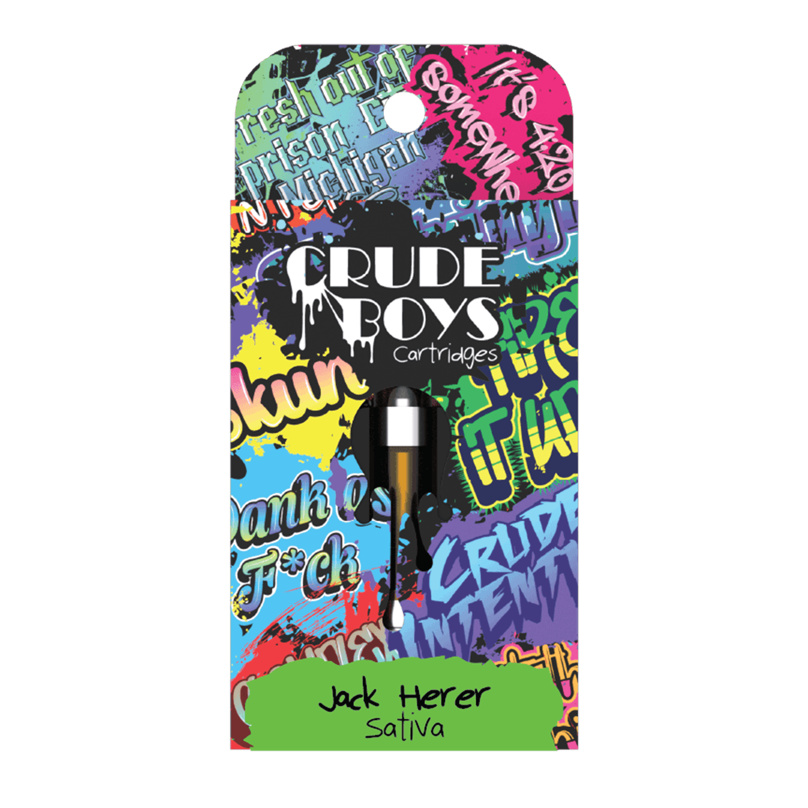 Crude Boys | Jack Herer | Sativa | 510 Vape Cartridge | REC - Main view