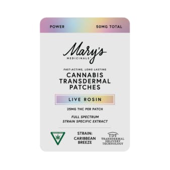 Live Rosin Transdermal Patch 25MG x 2 - Main view