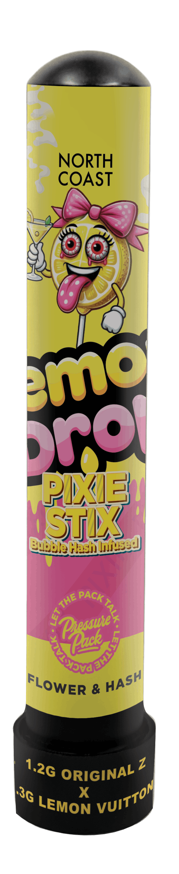 NC X MICHIGROWN X BAY BREEZE | LEMON DROP | HYBRID | HASH INFUSED PRE-ROLL | 1.5G | REC - Main view